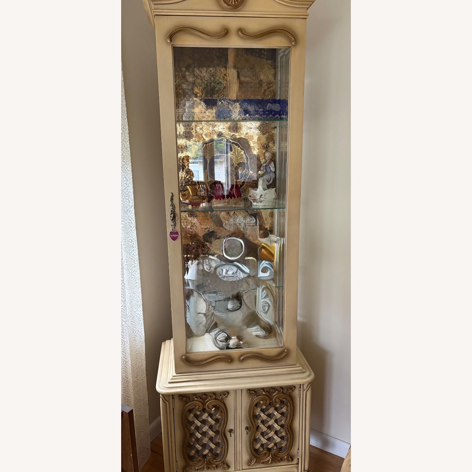 Antique Yellow Armoire - image-2