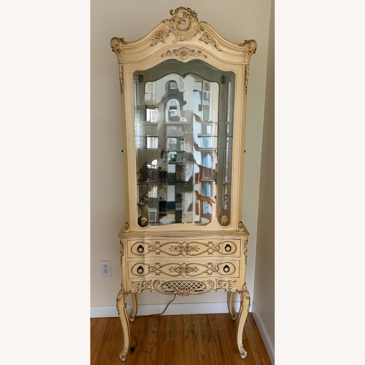 Antique Yellow Armoire - image-3