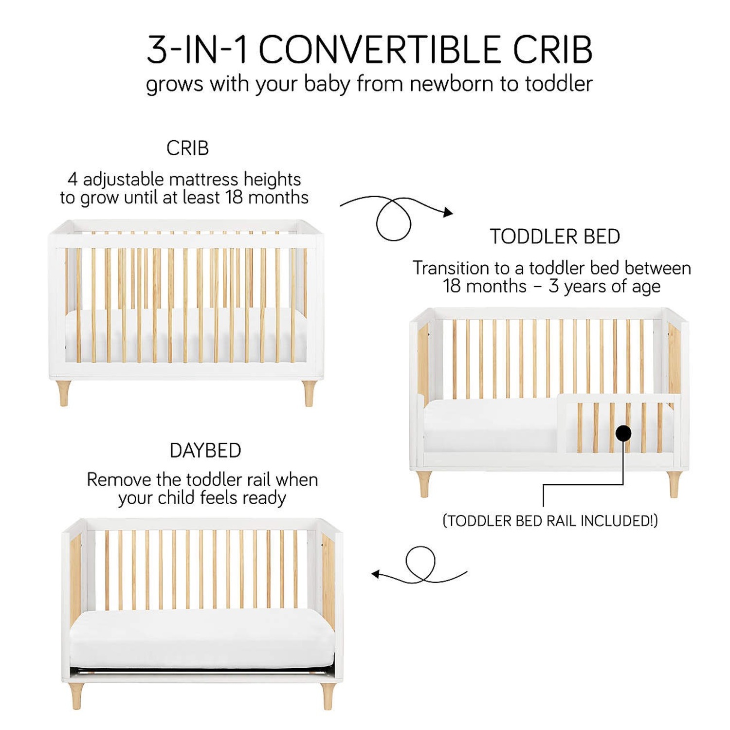 Babyletto 3-in-1 Convertible Crib - image-7