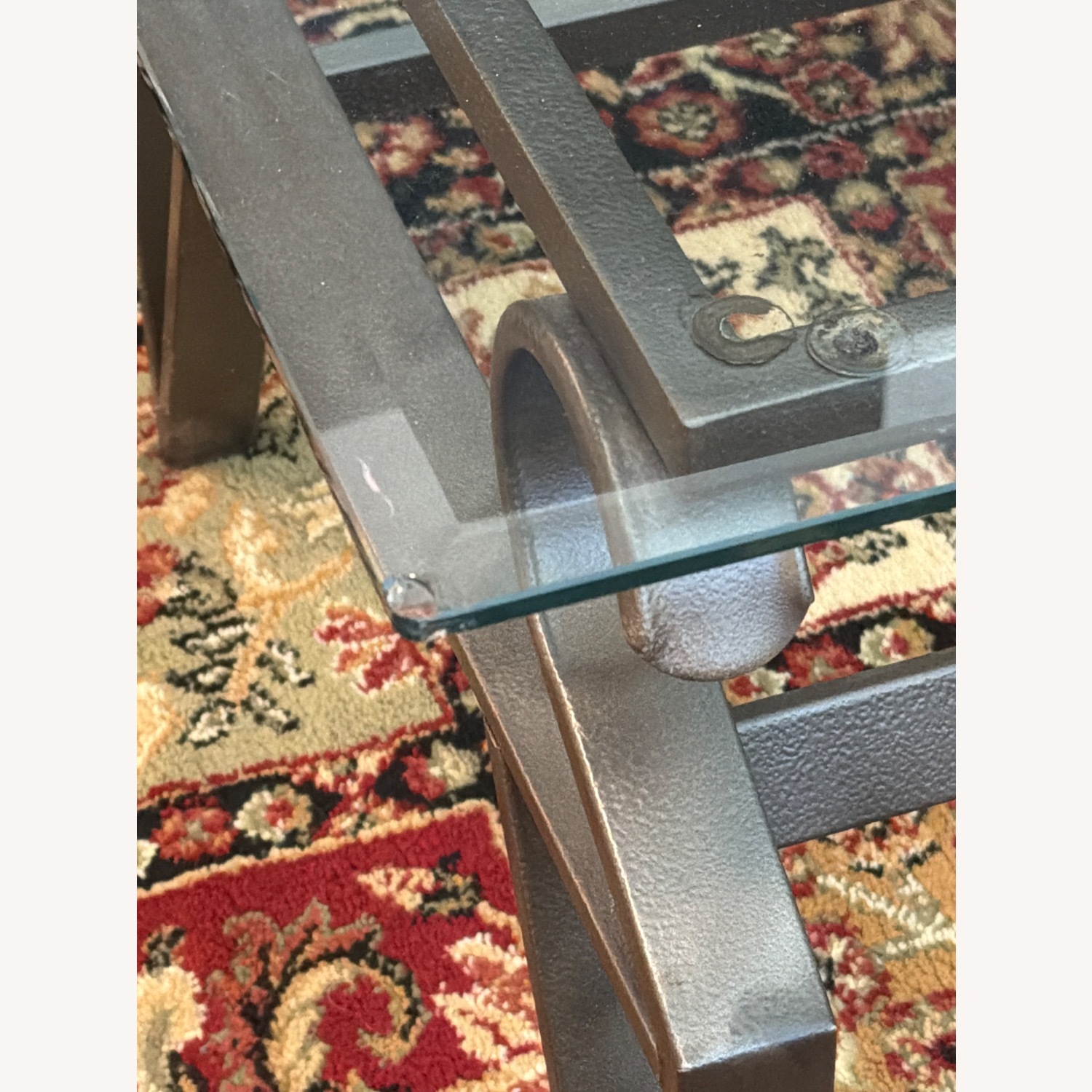 Vintage/Antique Finds Metal/Glass Coffee Table - image-4