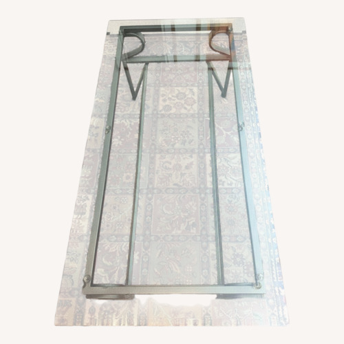 Used Vintage/Antique Finds Metal/Glass Coffee Table for sale on AptDeco