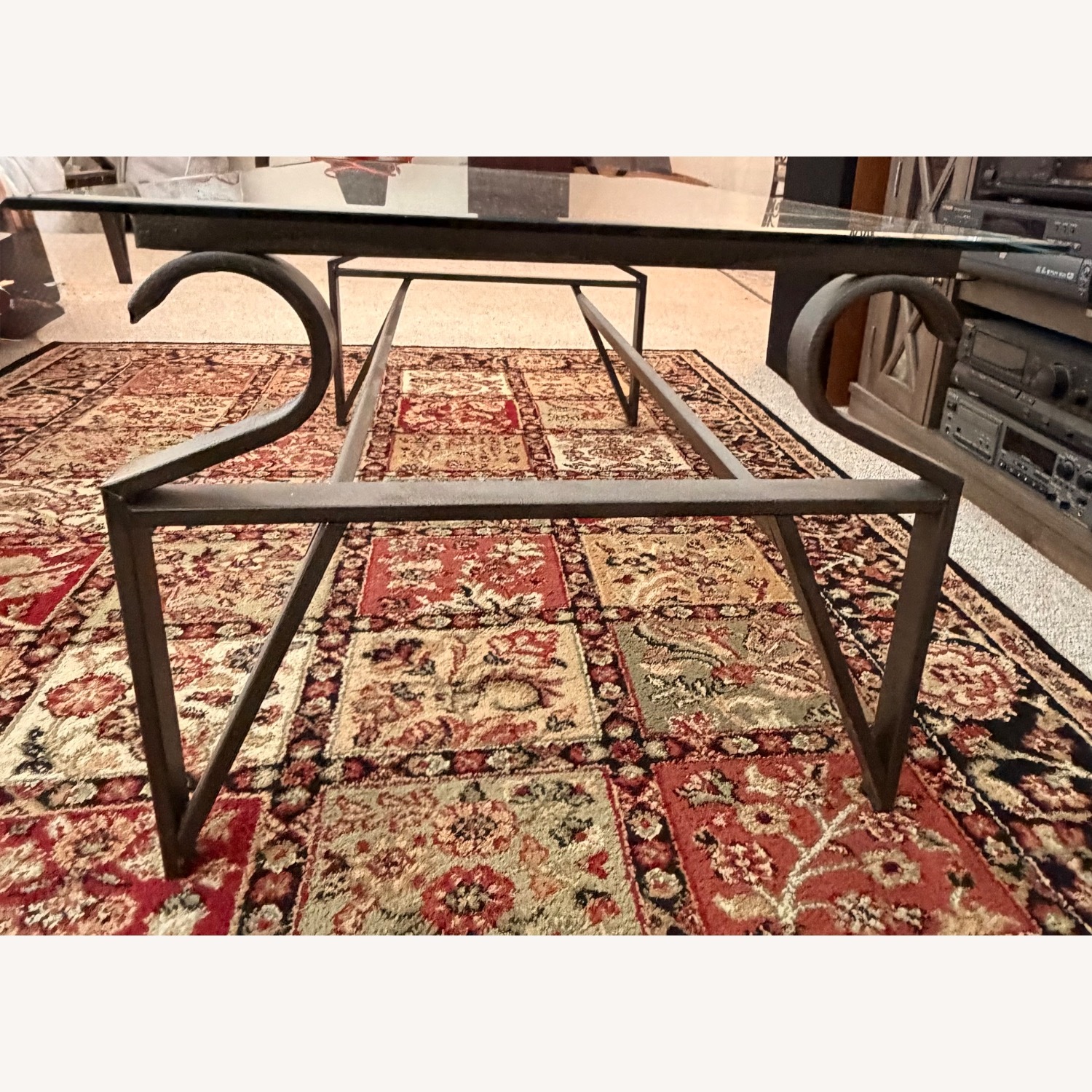 Vintage/Antique Finds Metal/Glass Coffee Table - image-2
