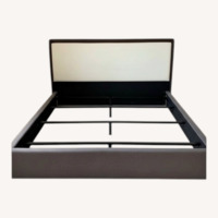 Rove Concepts Light Gray Velvet King Bed