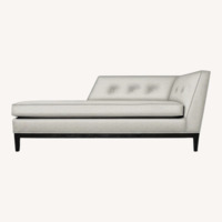 Jonathan Adler Danner Natural Fabric Chaise Lounge