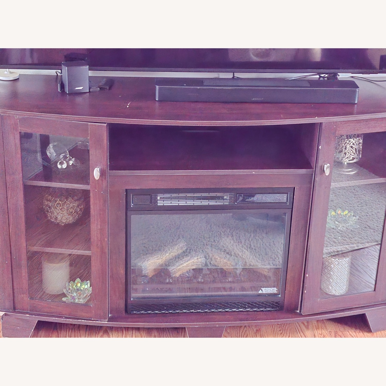 Raymour & Flanigan Fireplace Tv Stand  - image-2