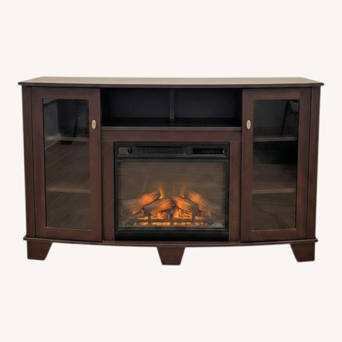 Used Raymour & Flanigan Fireplace Tv Stand  for sale on AptDeco