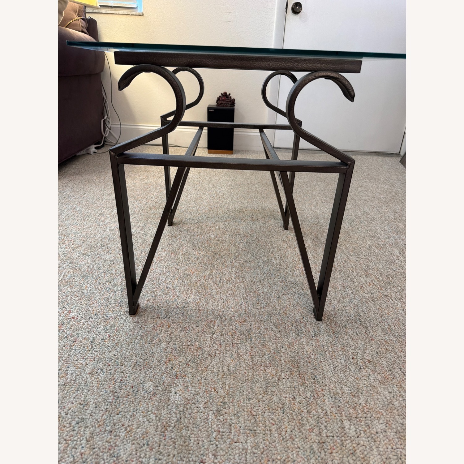 Vintage/Antique Finds Metal/Glass Side Tables - image-2