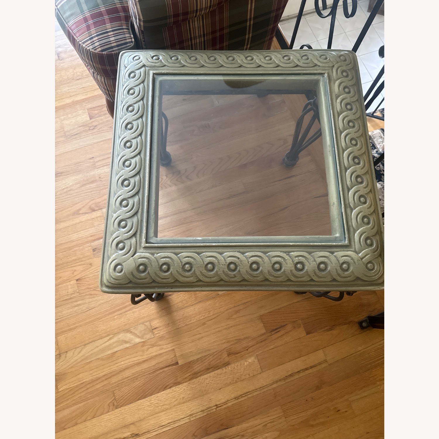 Dark Brown Metal Side Tables - image-1