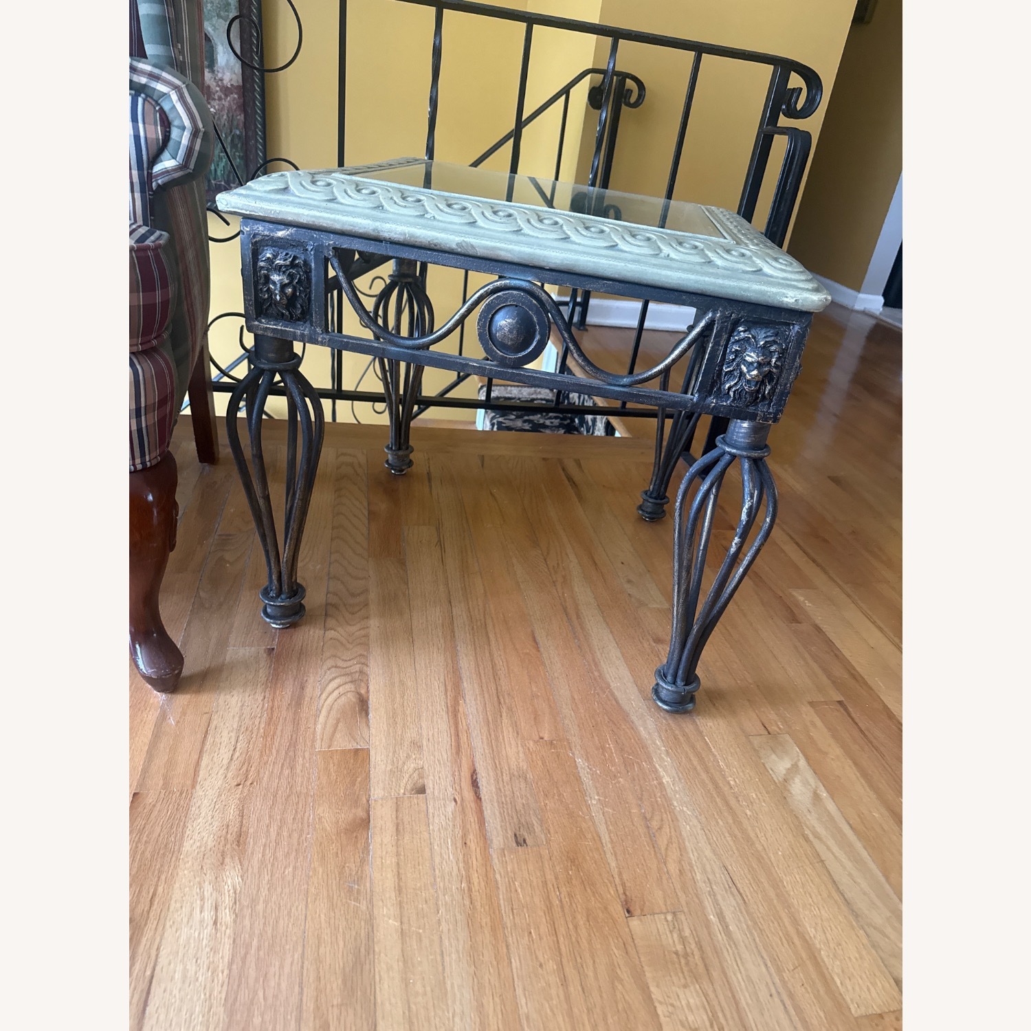 Dark Brown Metal Side Tables - image-3