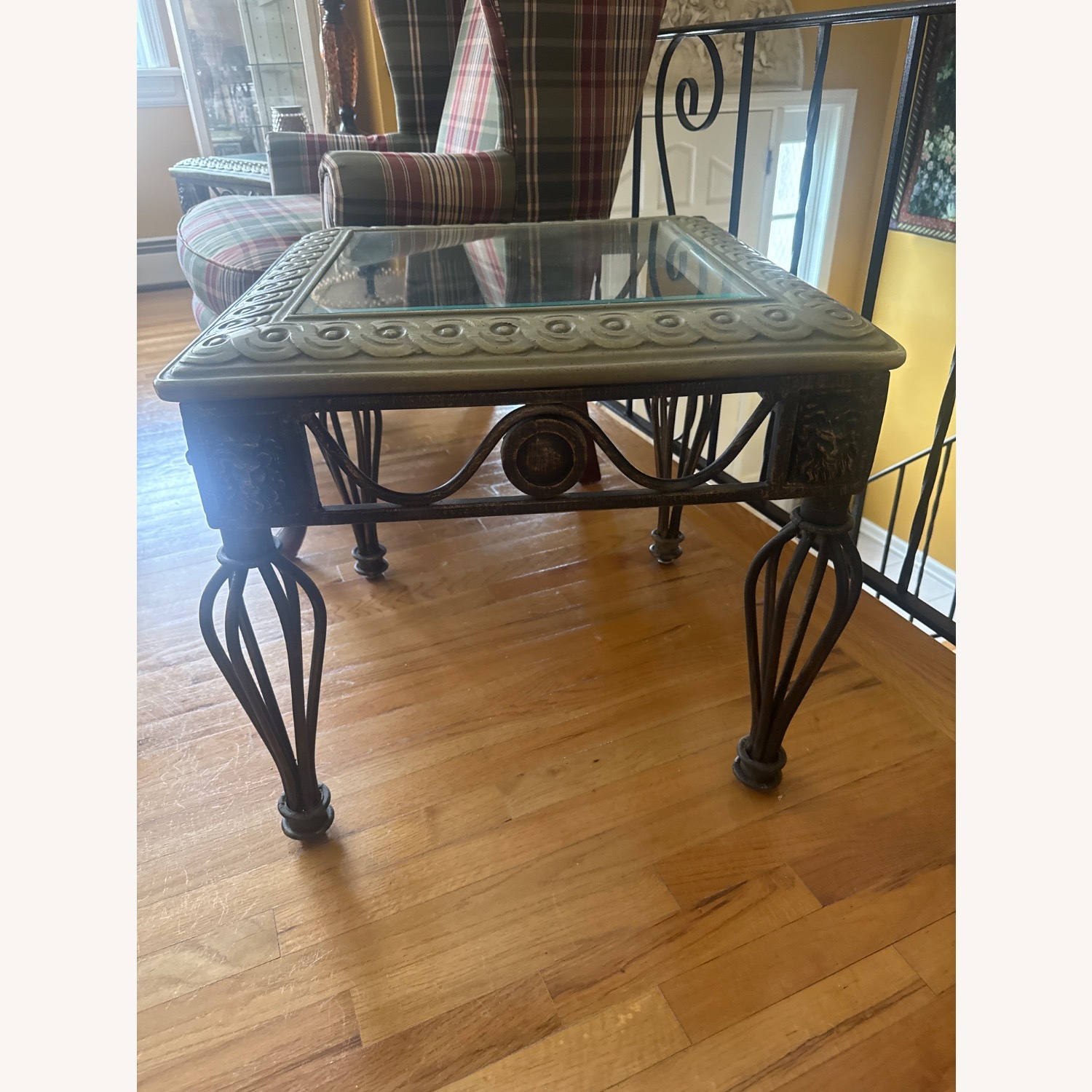 Dark Brown Metal Side Tables - image-2