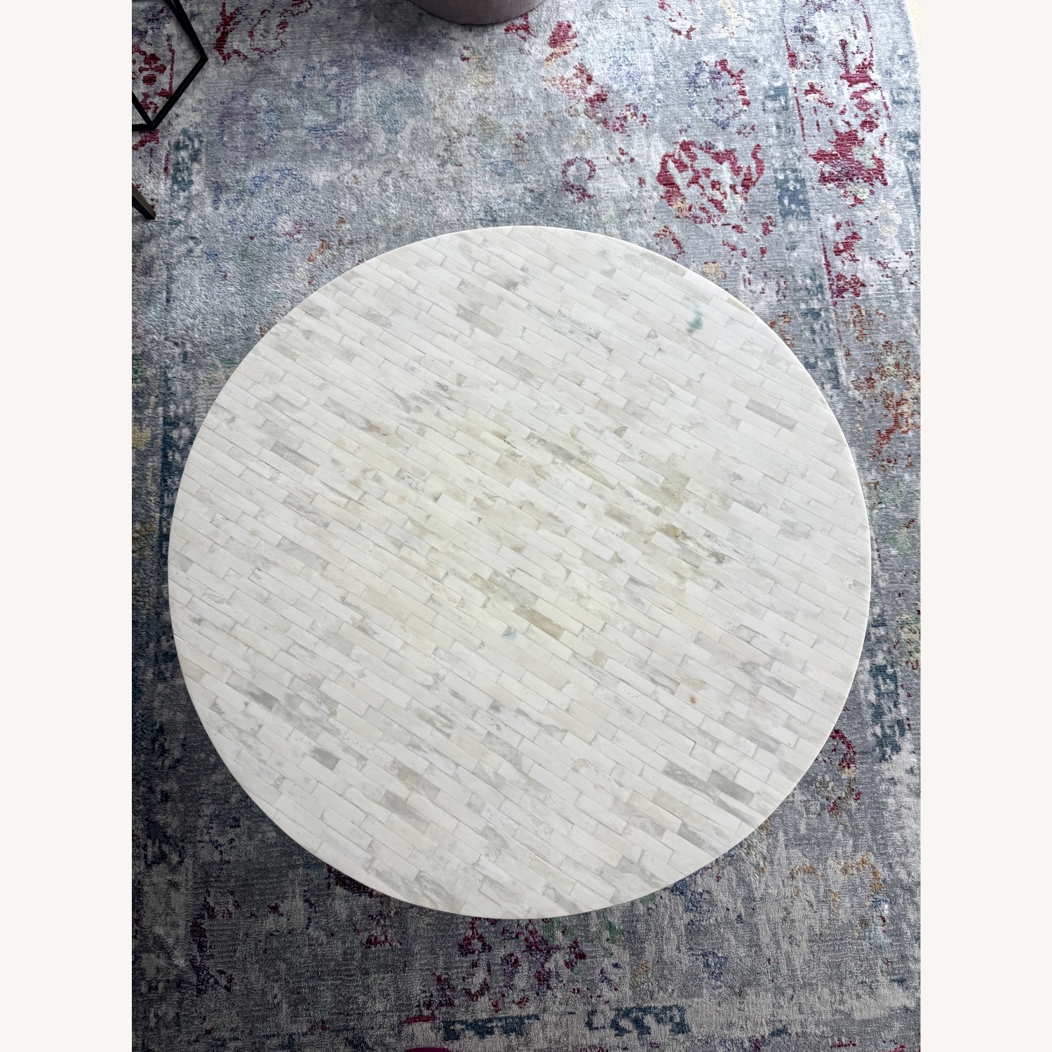 West Elm Origami White Marble Coffee Table - image-4