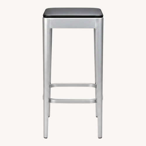 Used Emeco Chrome With Seat Pads Silver Metal Stools for sale on AptDeco