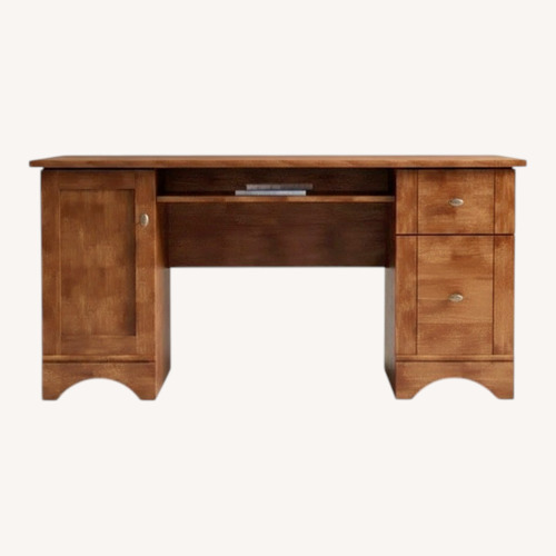 Used Wayfair Dark Brown Wood Desk for sale on AptDeco