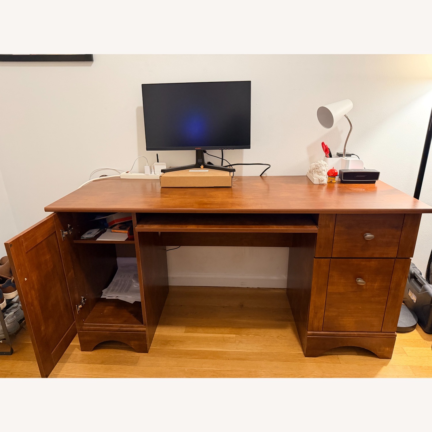 Wayfair Dark Brown Wood Desk - image-3