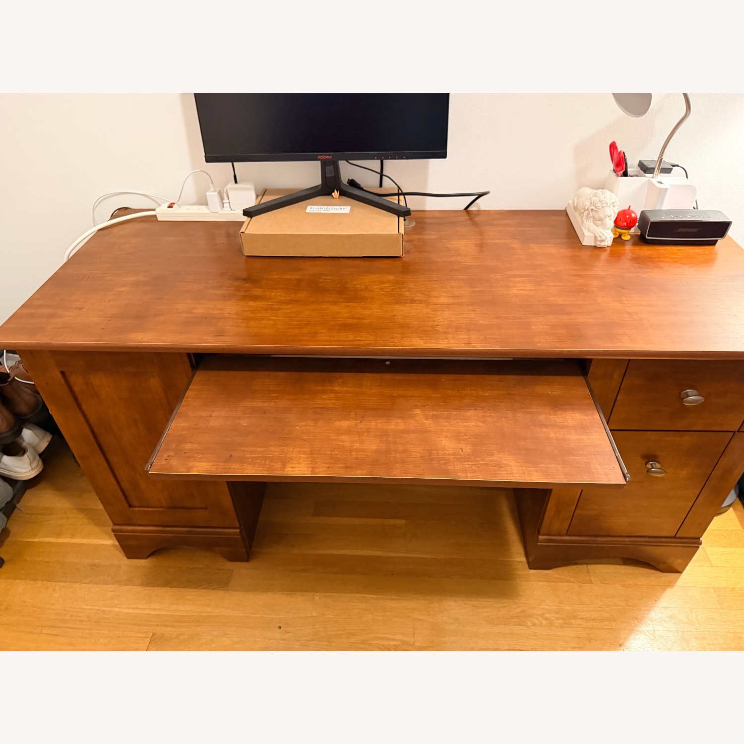 Wayfair Dark Brown Wood Desk - image-2