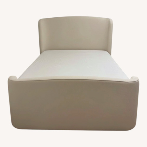 Used Natural Fabric Queen Bed for sale on AptDeco