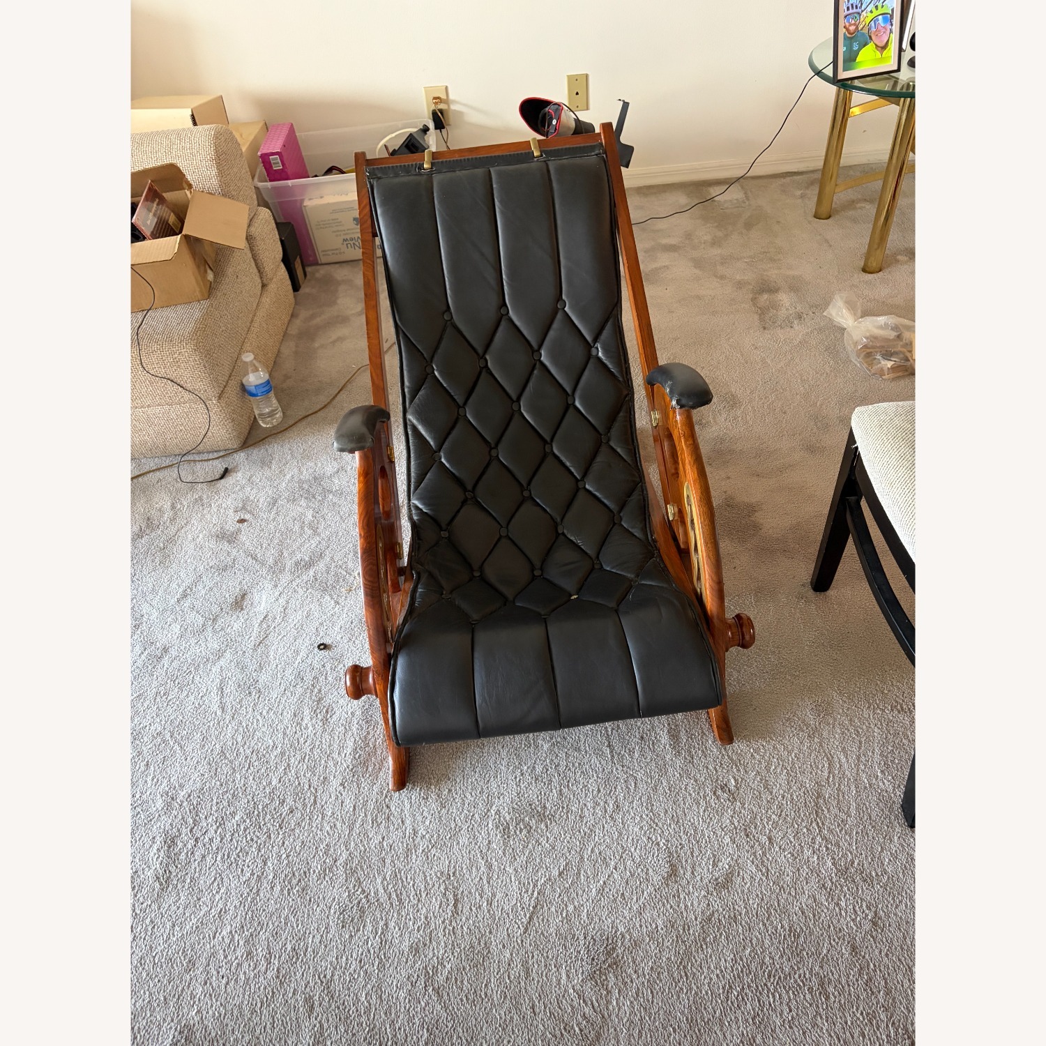 Black Accent Chair - image-1