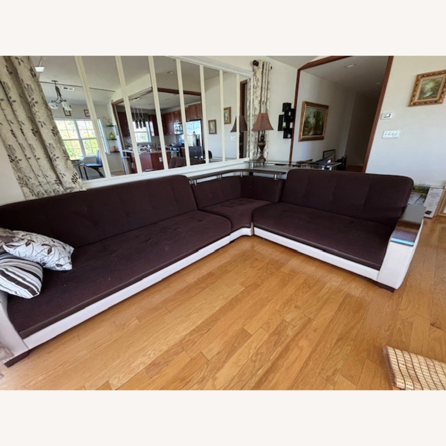 Dark Brown 2 Piece Sectional - image-3