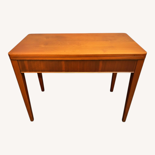 Used Dark Brown Adjustable Wood Dining Table for sale on AptDeco