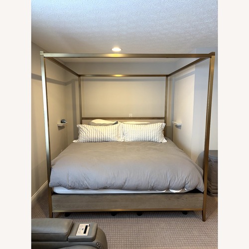 Used Arhaus Malone King Canopy Bed for sale on AptDeco