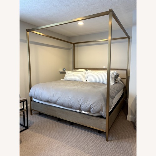 Used Arhaus Malone King Canopy Bed for sale on AptDeco
