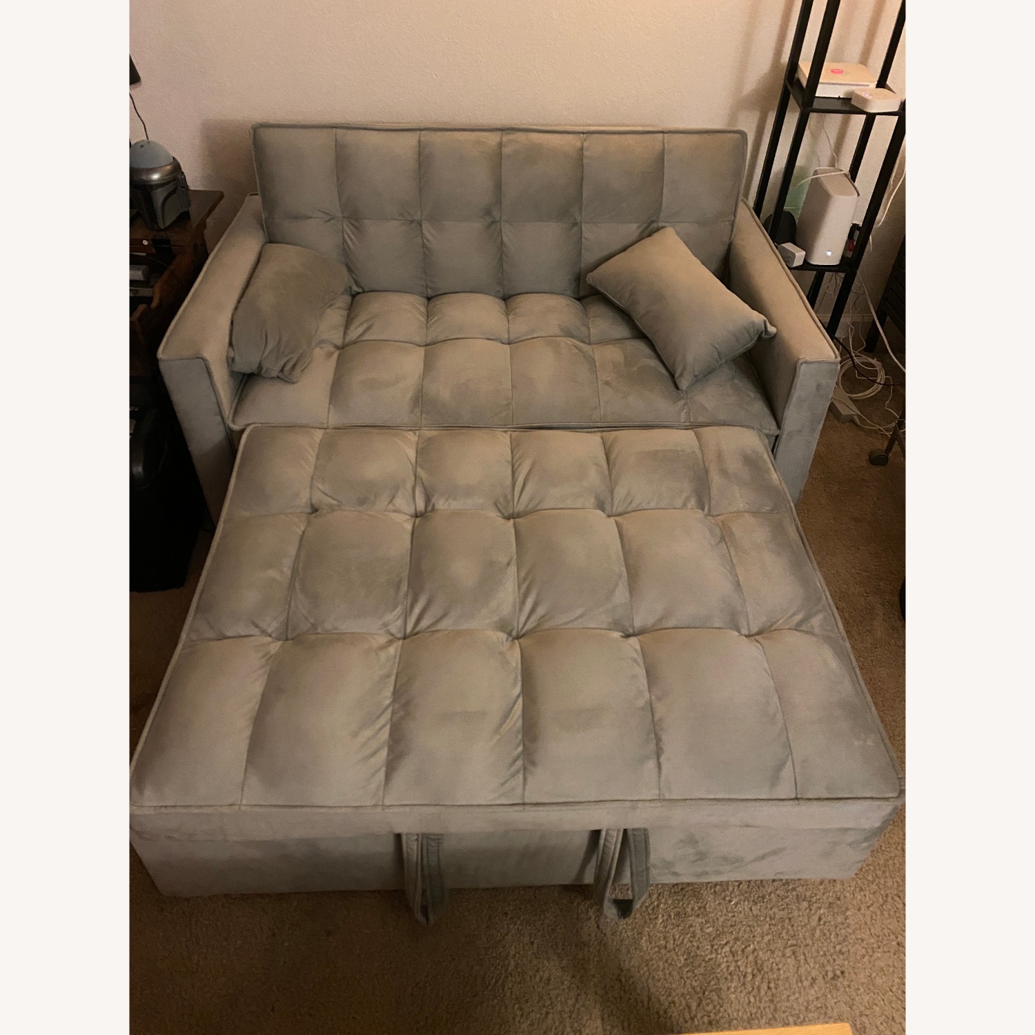 Amazon ERYE 3-in-1 Loveseat Futon Sofa Convertible - image-4