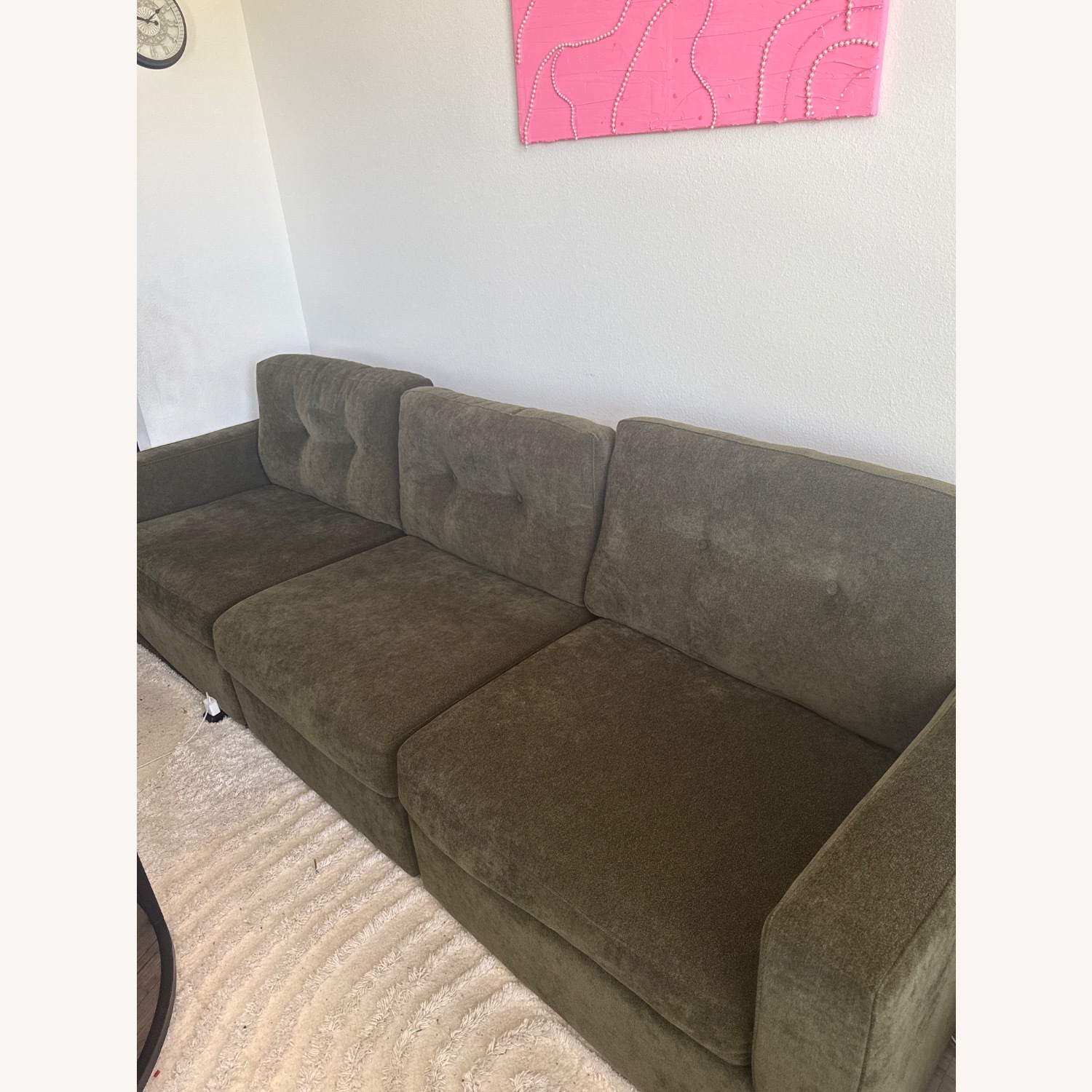 Rooms To Go  Green 3+ Piece Sectional - image-3