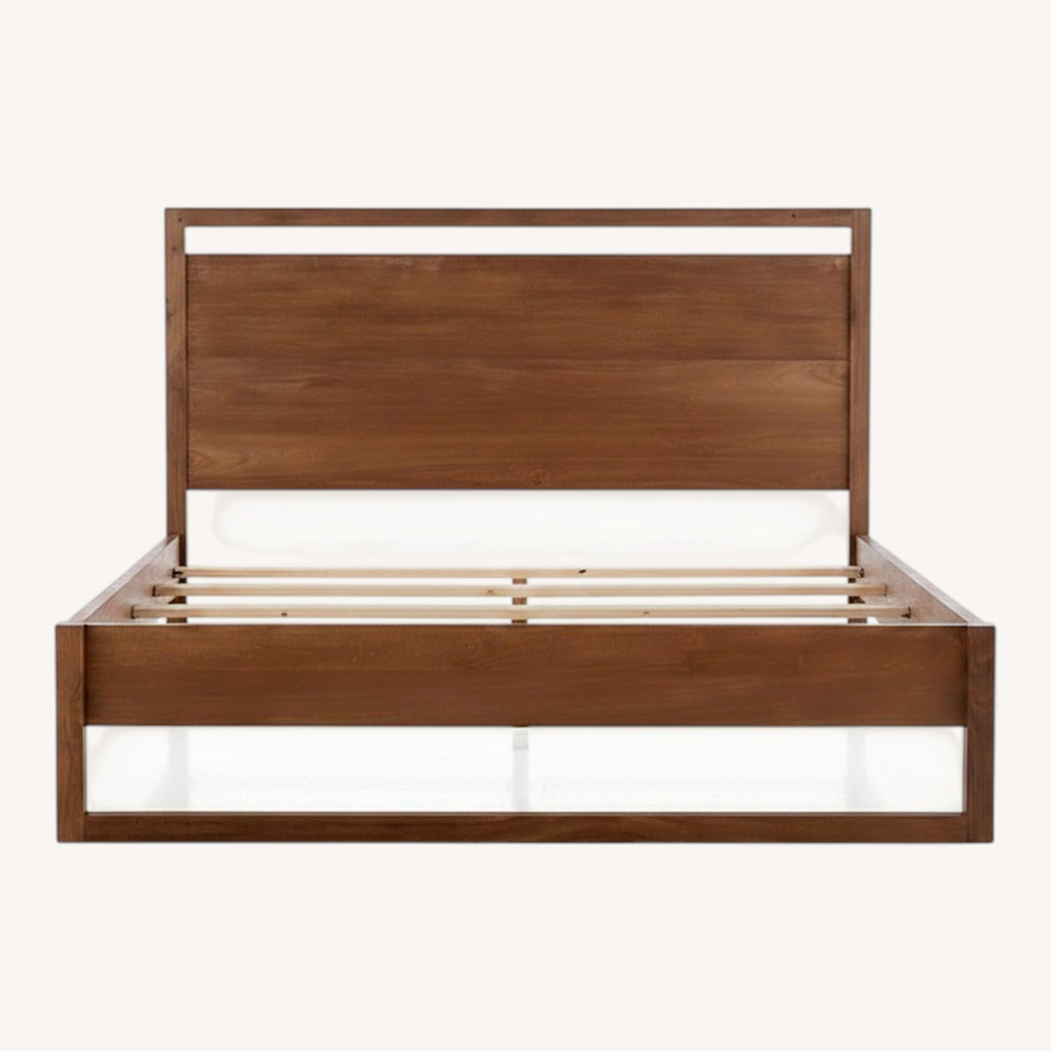 Crate & Barrel Natural Wood King Bed - image-4