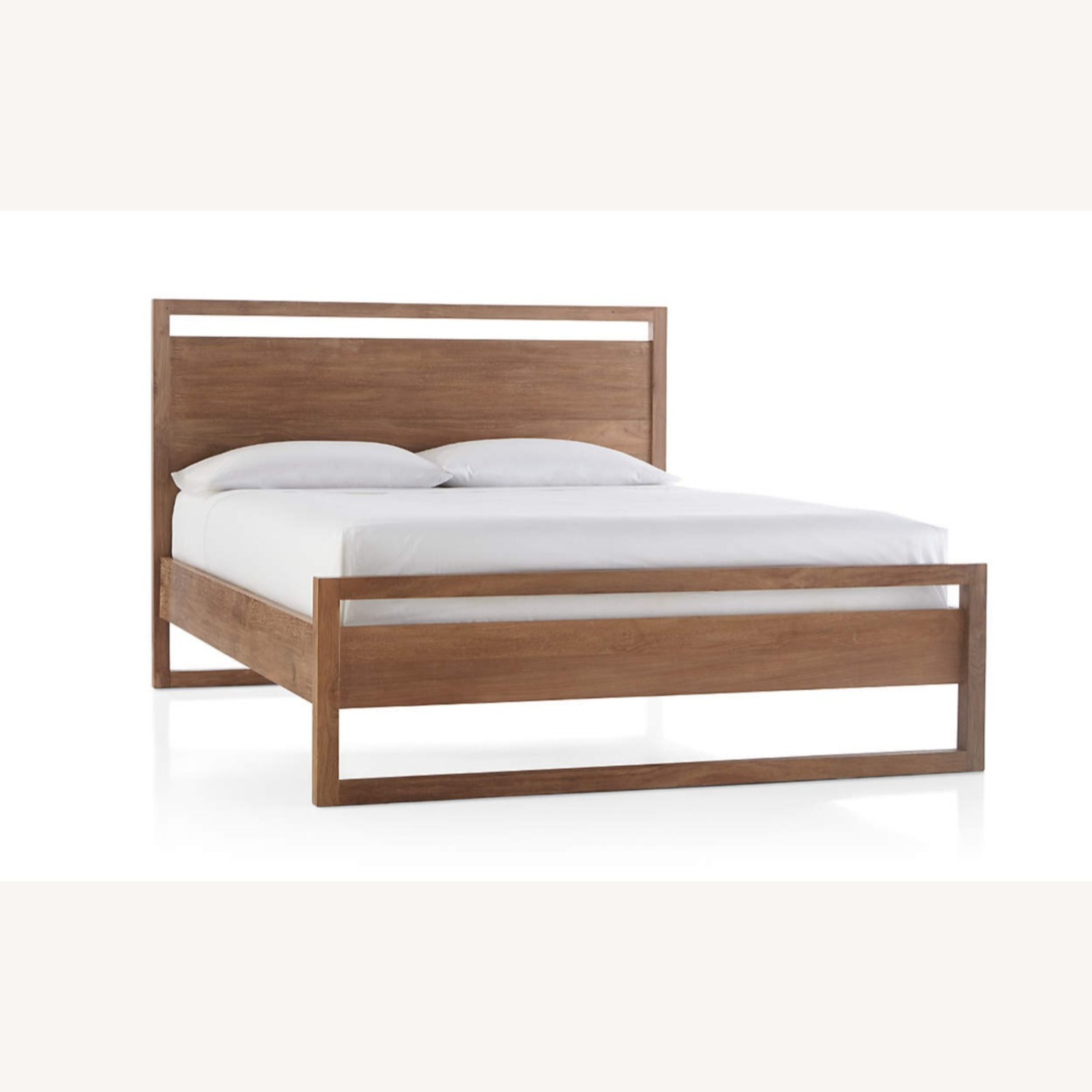 Crate & Barrel Natural Wood King Bed - image-2