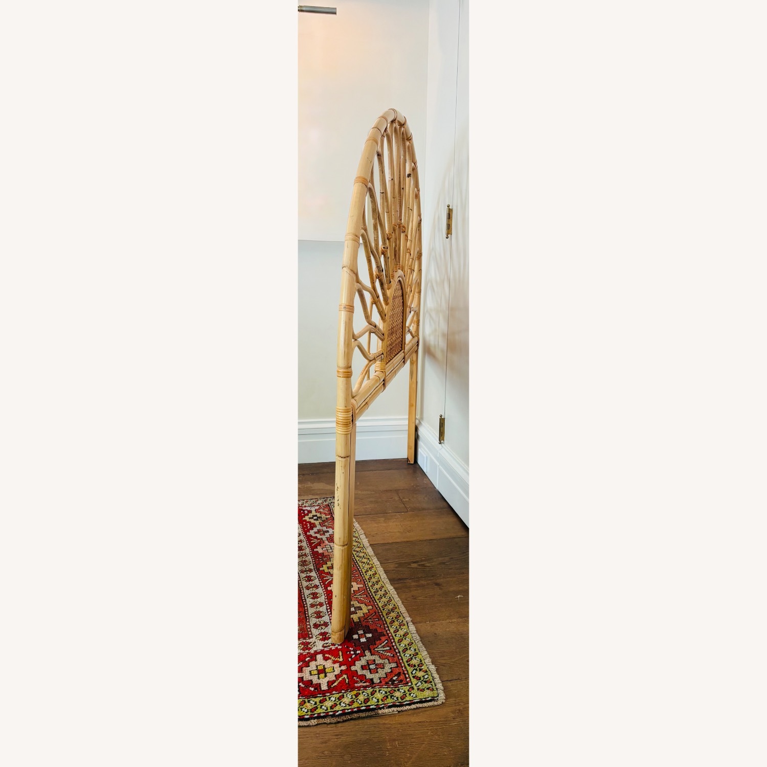 Vintage/Antique Natural Bamboo Headboard - image-2