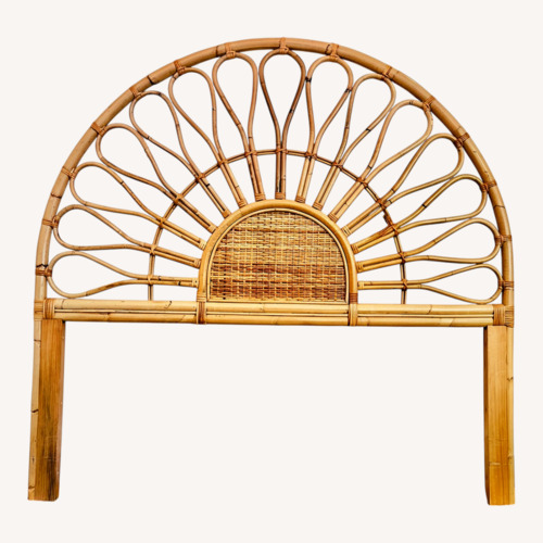 Used Vintage/Antique Natural Bamboo Headboard for sale on AptDeco