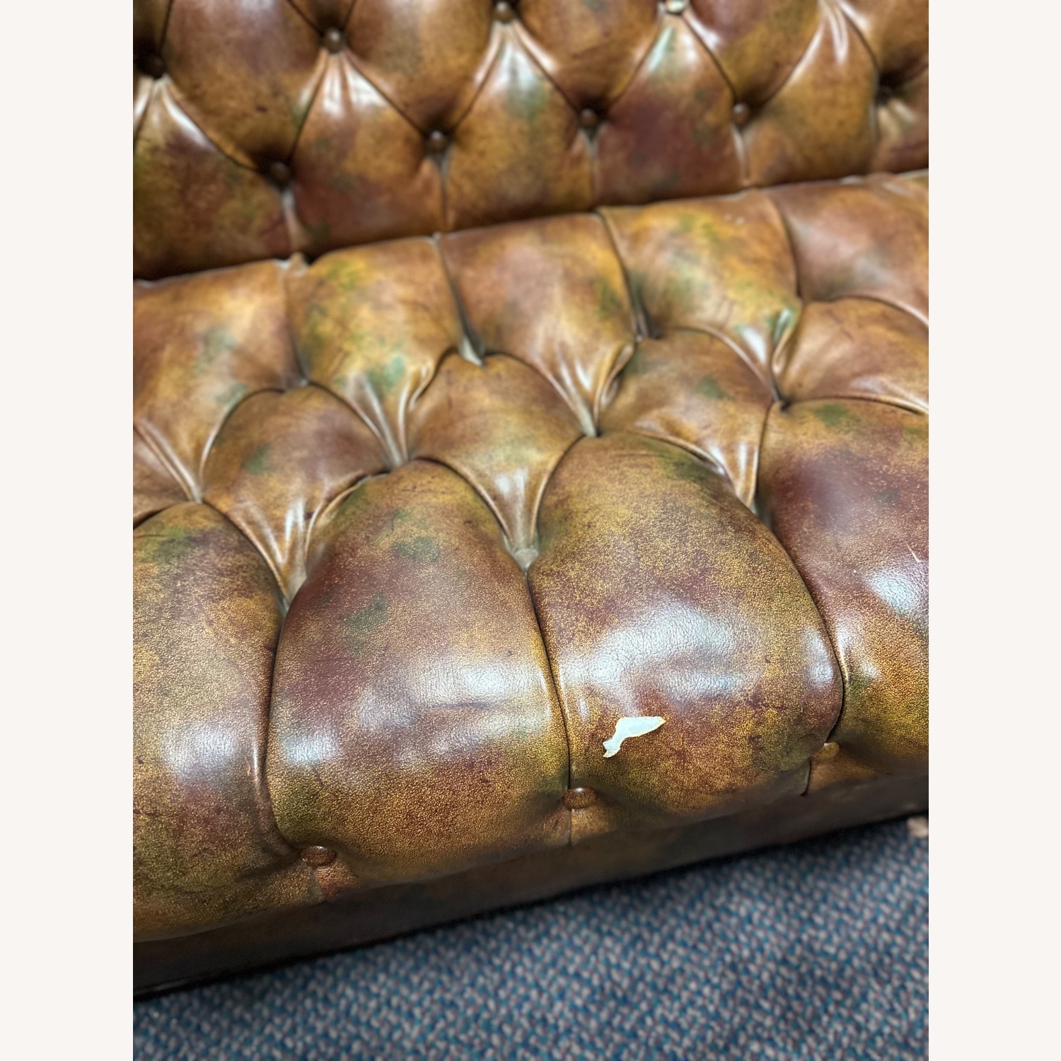 Vintage/Antique Dark Brown 3+ Seater Sofa - image-4