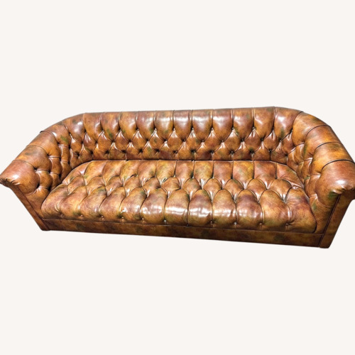 Used Vintage/Antique Dark Brown 3+ Seater Sofa for sale on AptDeco