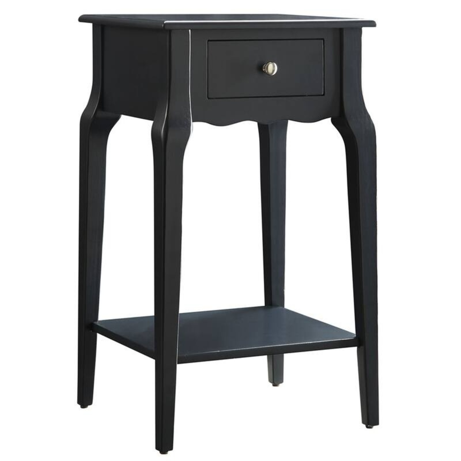 Set of 2 Black Wood End Tables/Nightstands - image-6