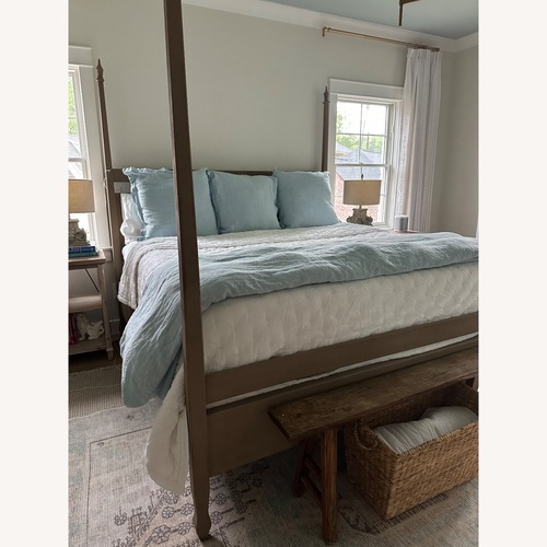 Used NOIR Furniture Venice Natural King Bed for sale on AptDeco