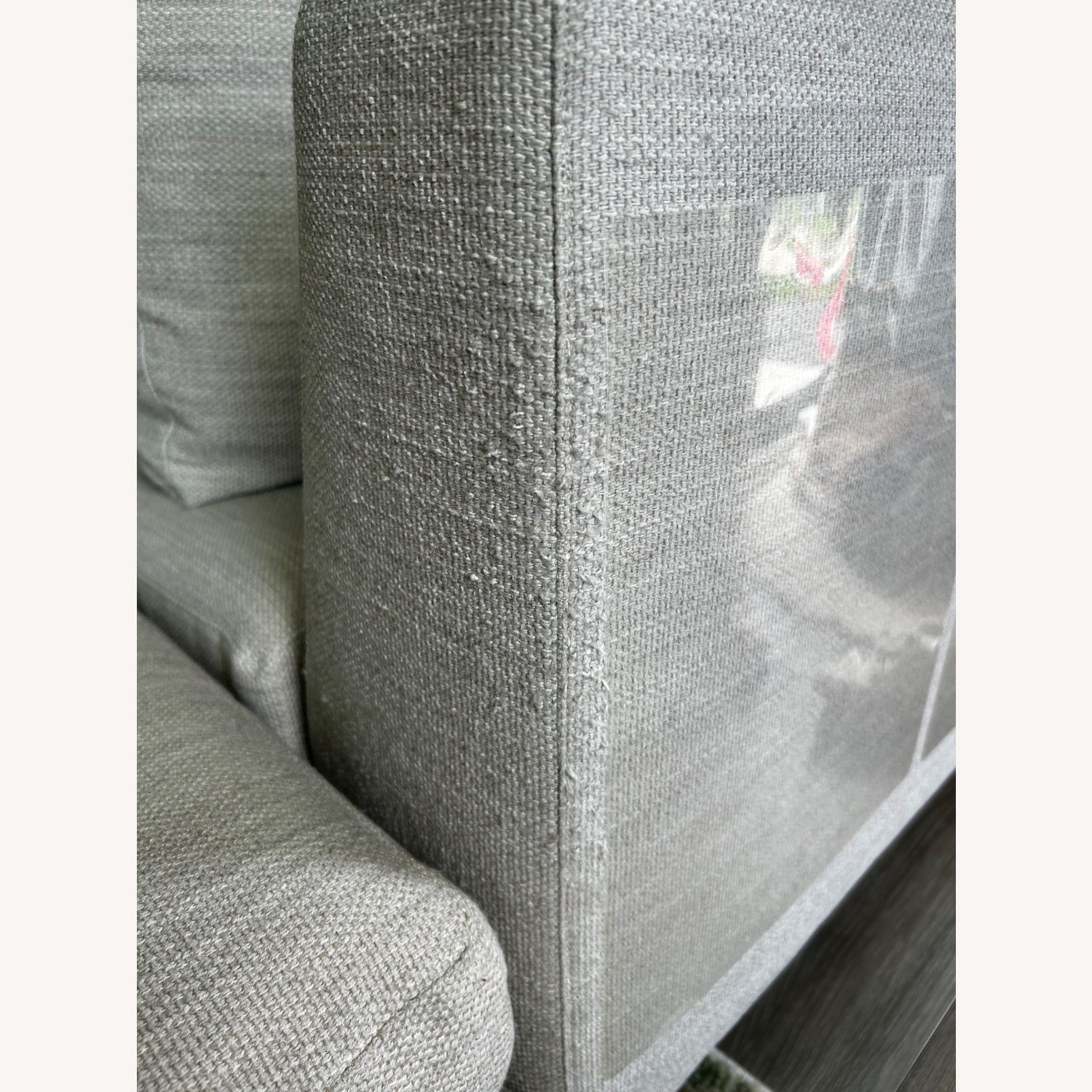 West Elm Andes Natural Fabric 2 Piece Sectional - image-4