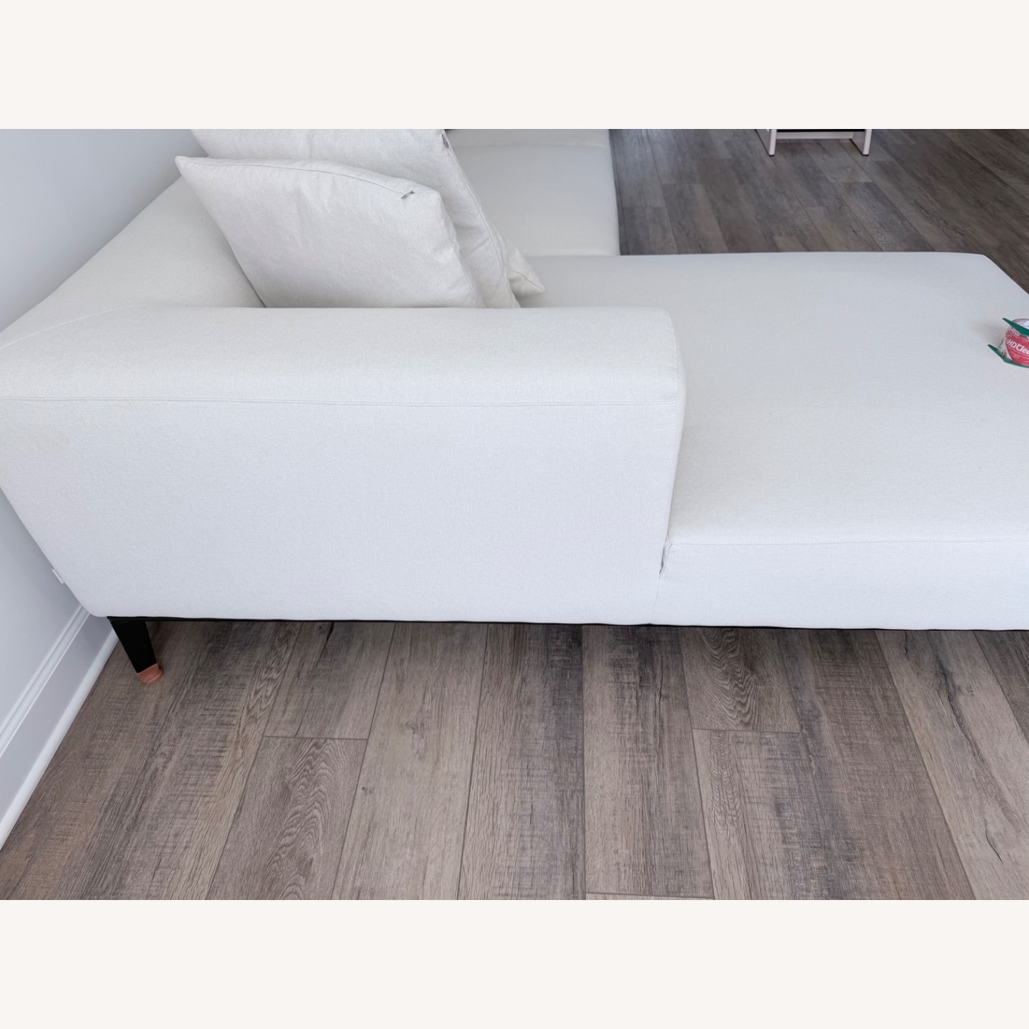 Rove Concepts Finley White Fabric 2 Piece Sectional - image-2