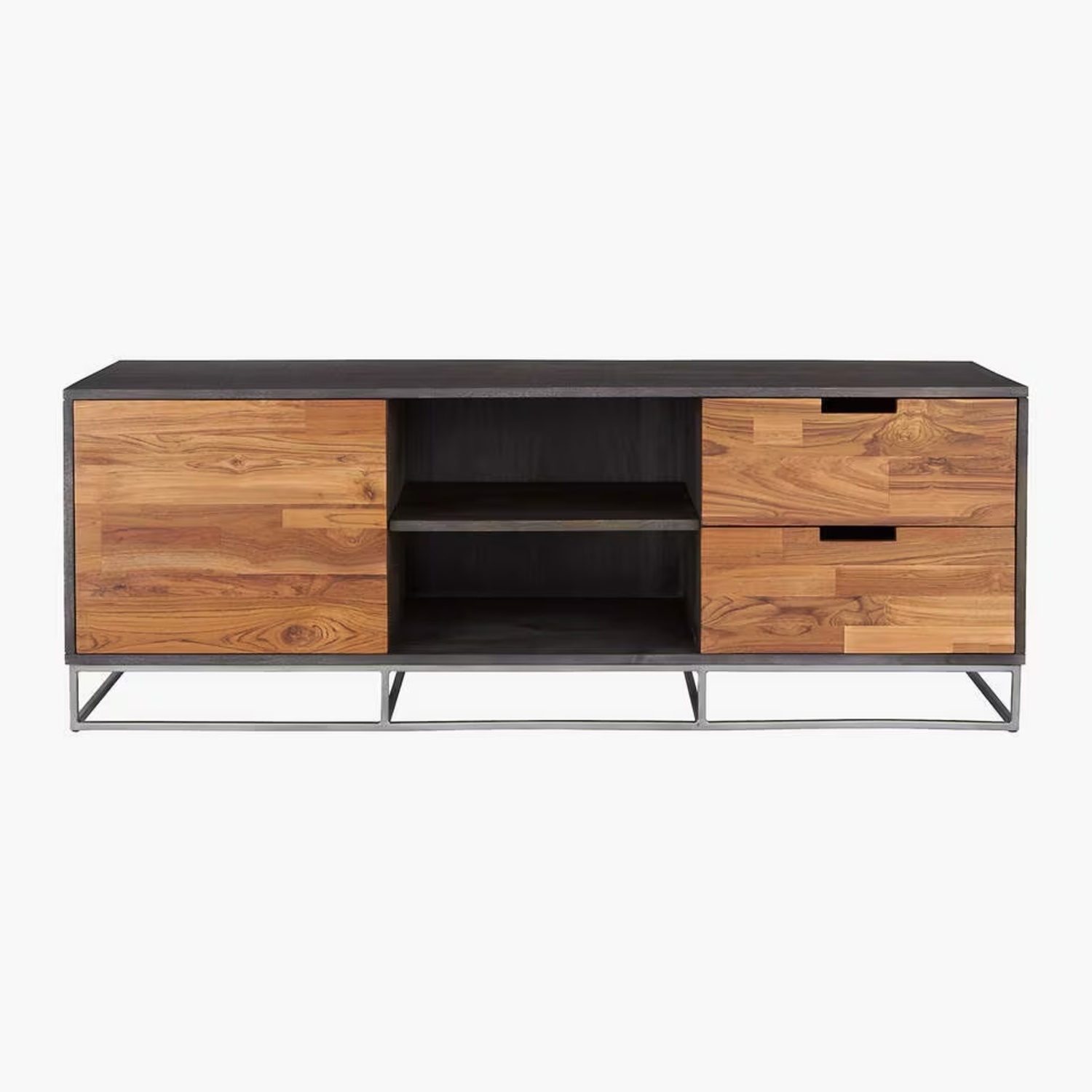 CB2 Dark Brown Wood Media Storage - image-9