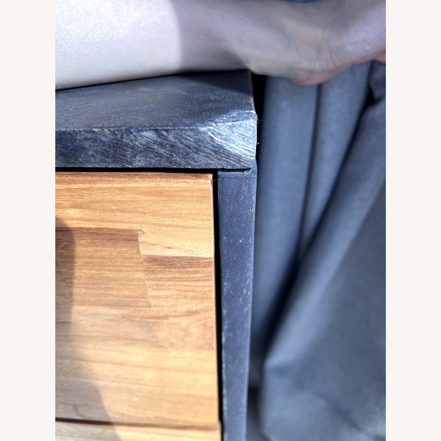 CB2 Dark Brown Wood Media Storage - image-2