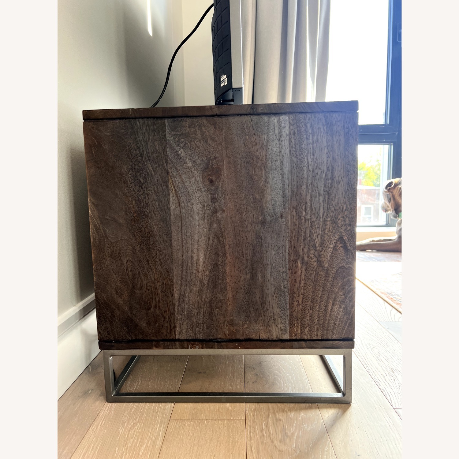 CB2 Dark Brown Wood Media Storage - image-3