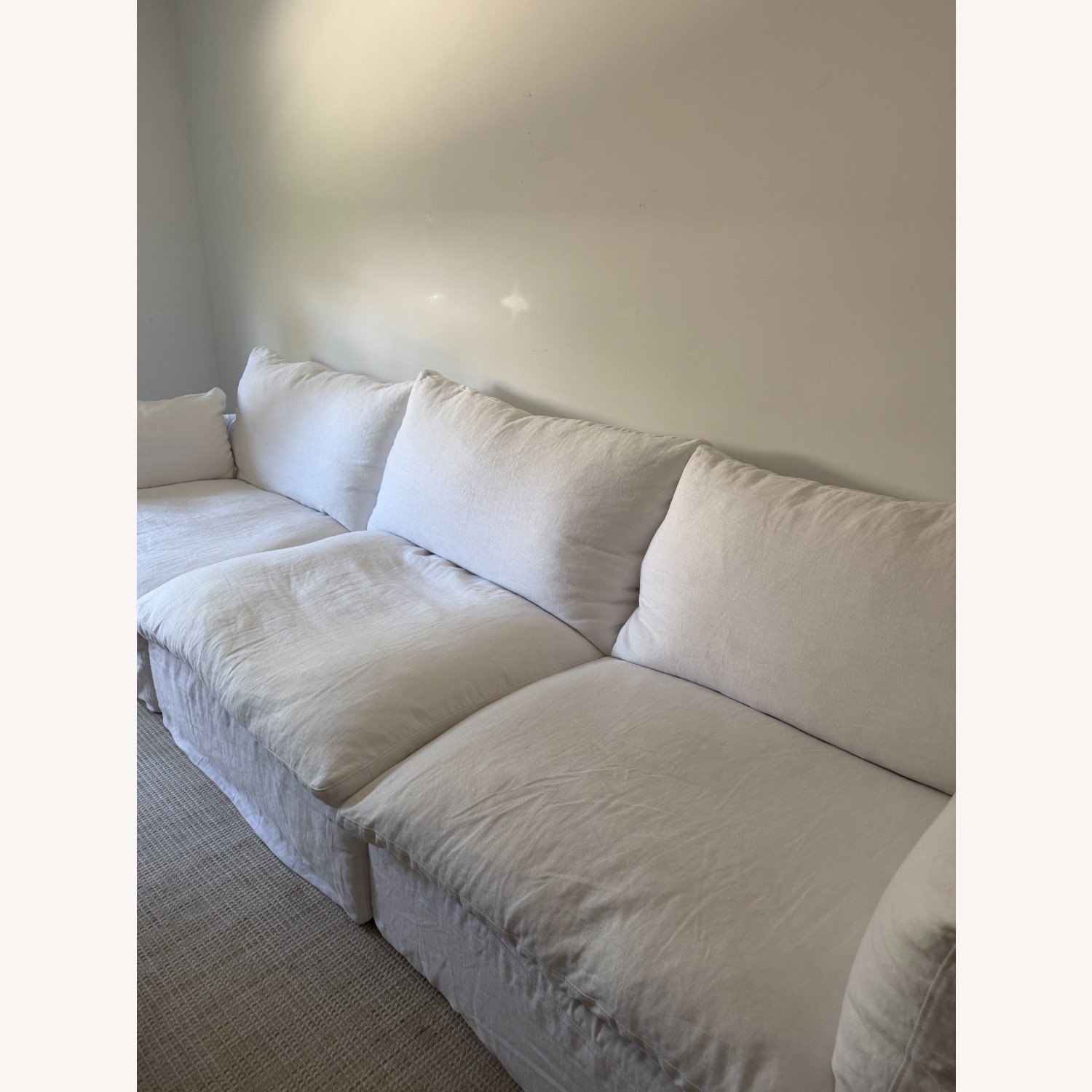 Restoration Hardware White 3+ Piece Sectional - image-1