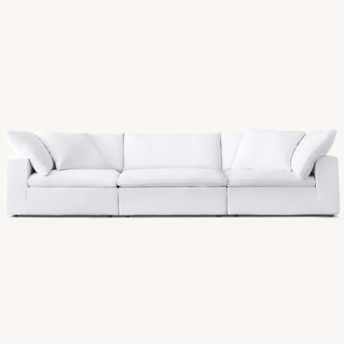 Used Restoration Hardware White 3+ Piece Sectional for sale on AptDeco