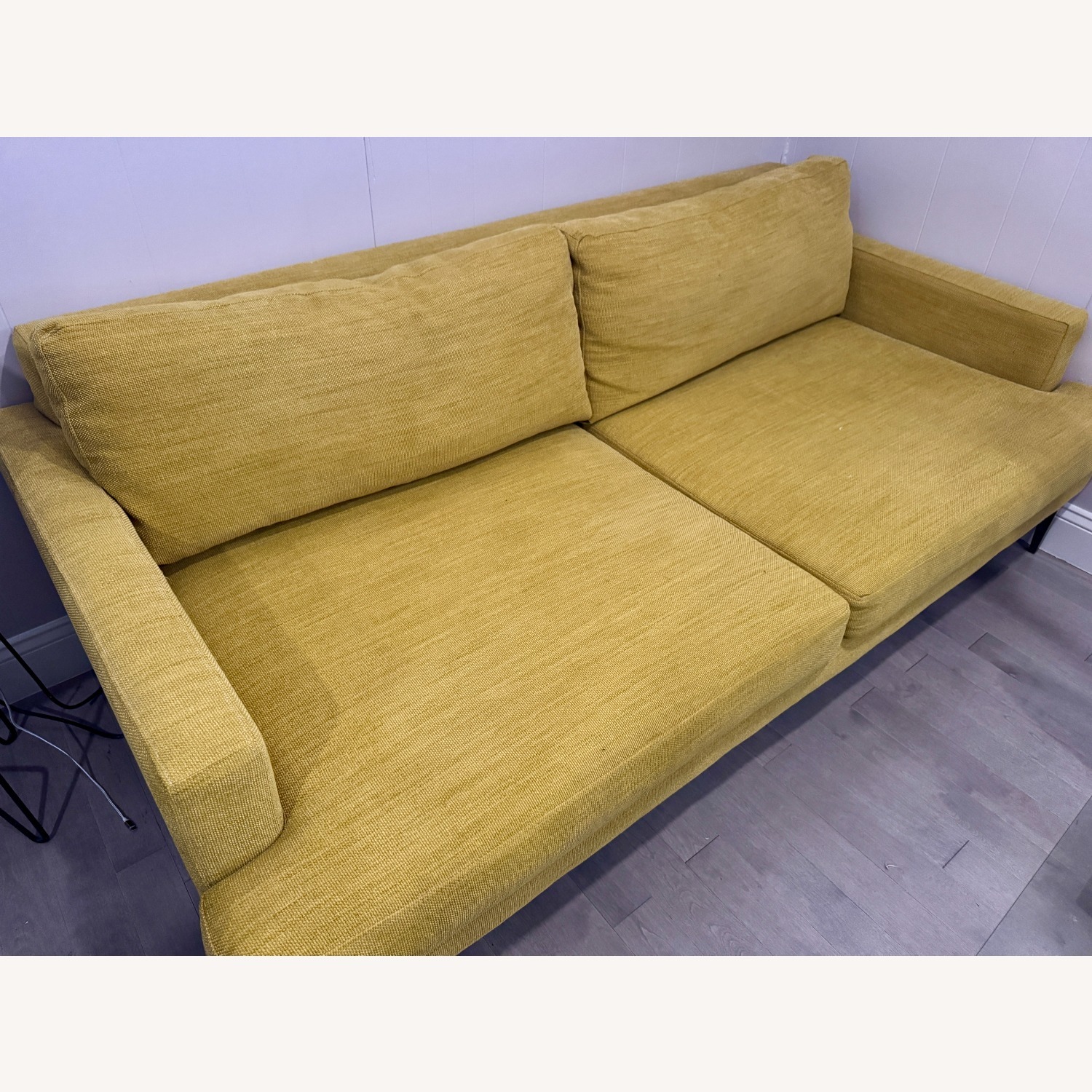 West Elm Andes Yellow Sofa - image-3