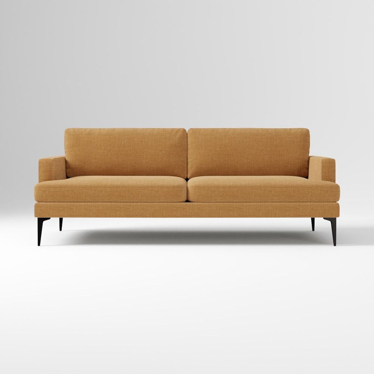 West Elm Andes Yellow Sofa - image-5