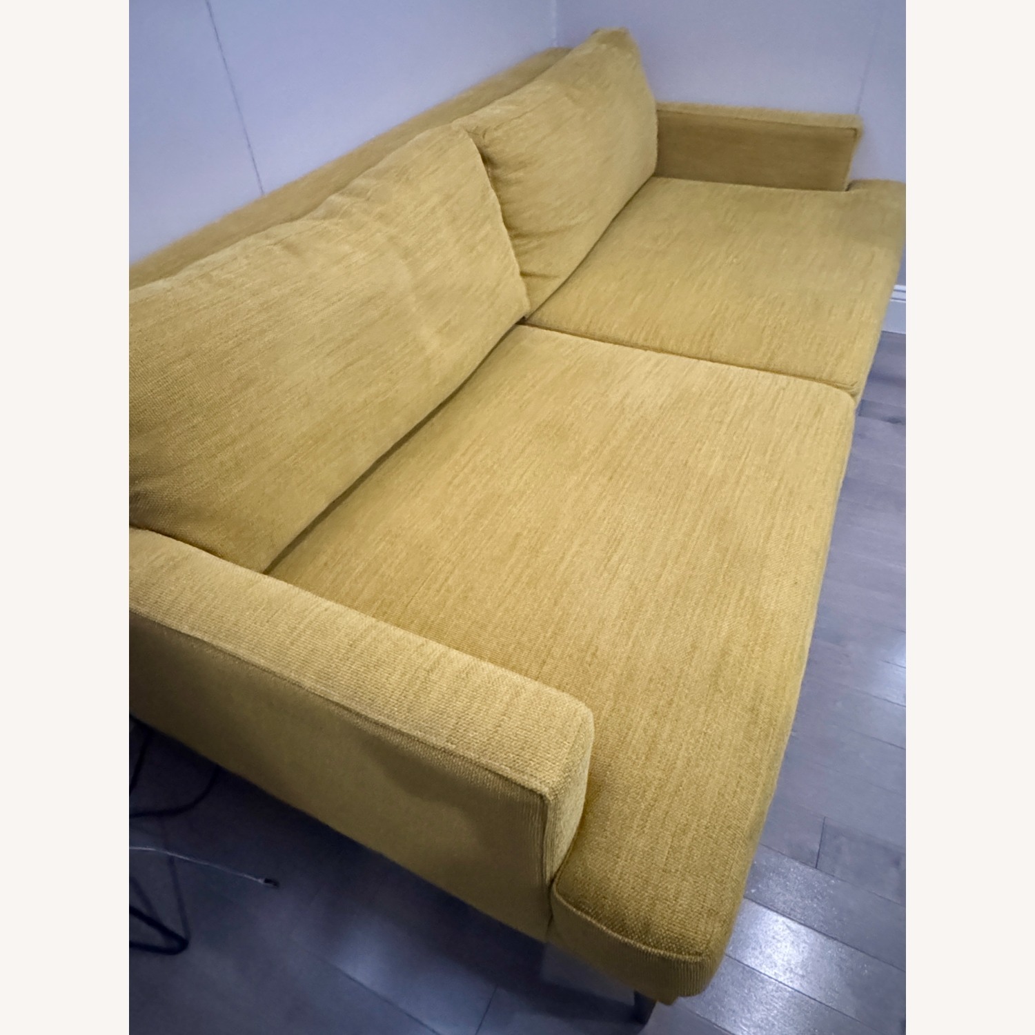 West Elm Andes Yellow Sofa - image-2
