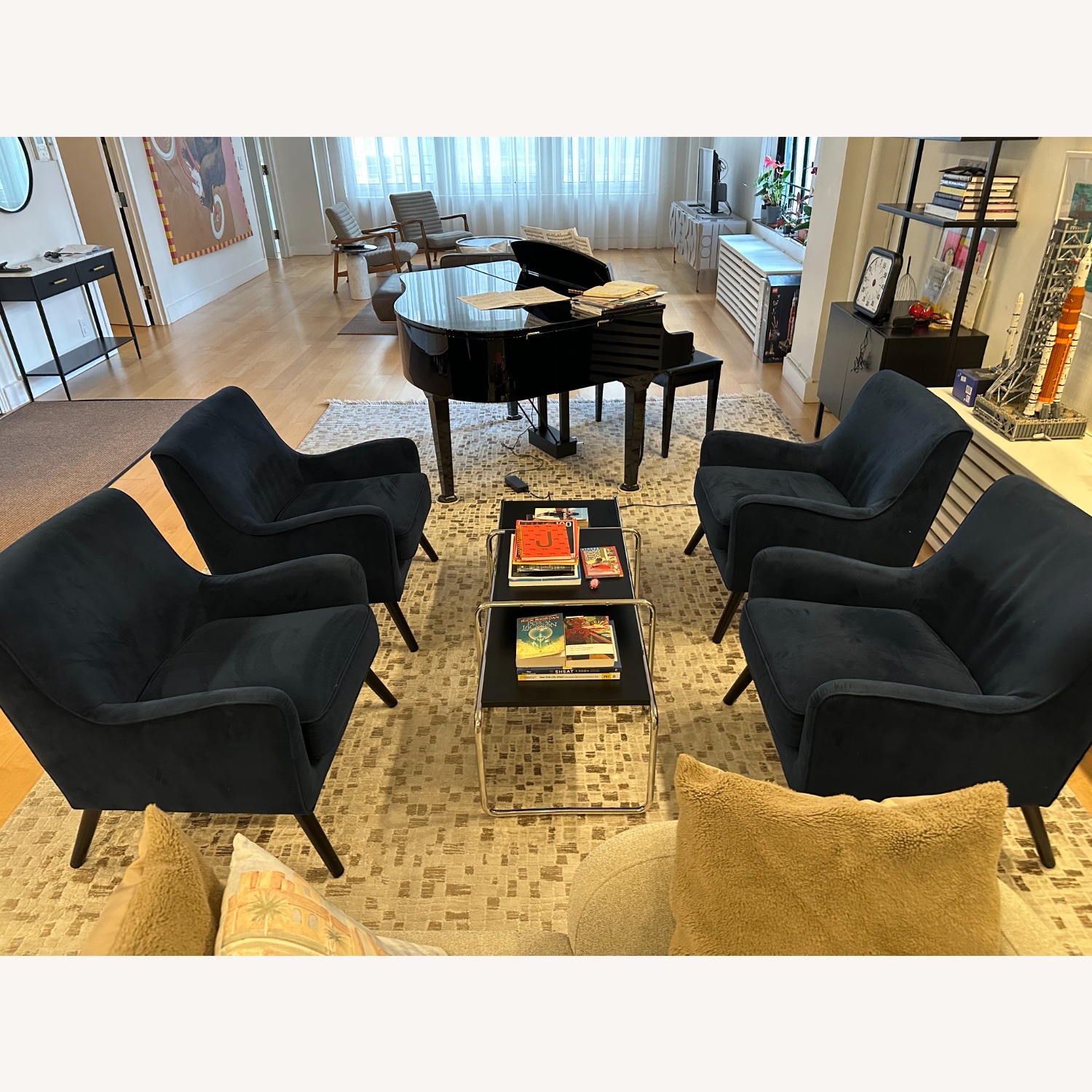 West Elm Book Nook Chairs Set of 4 - image-2