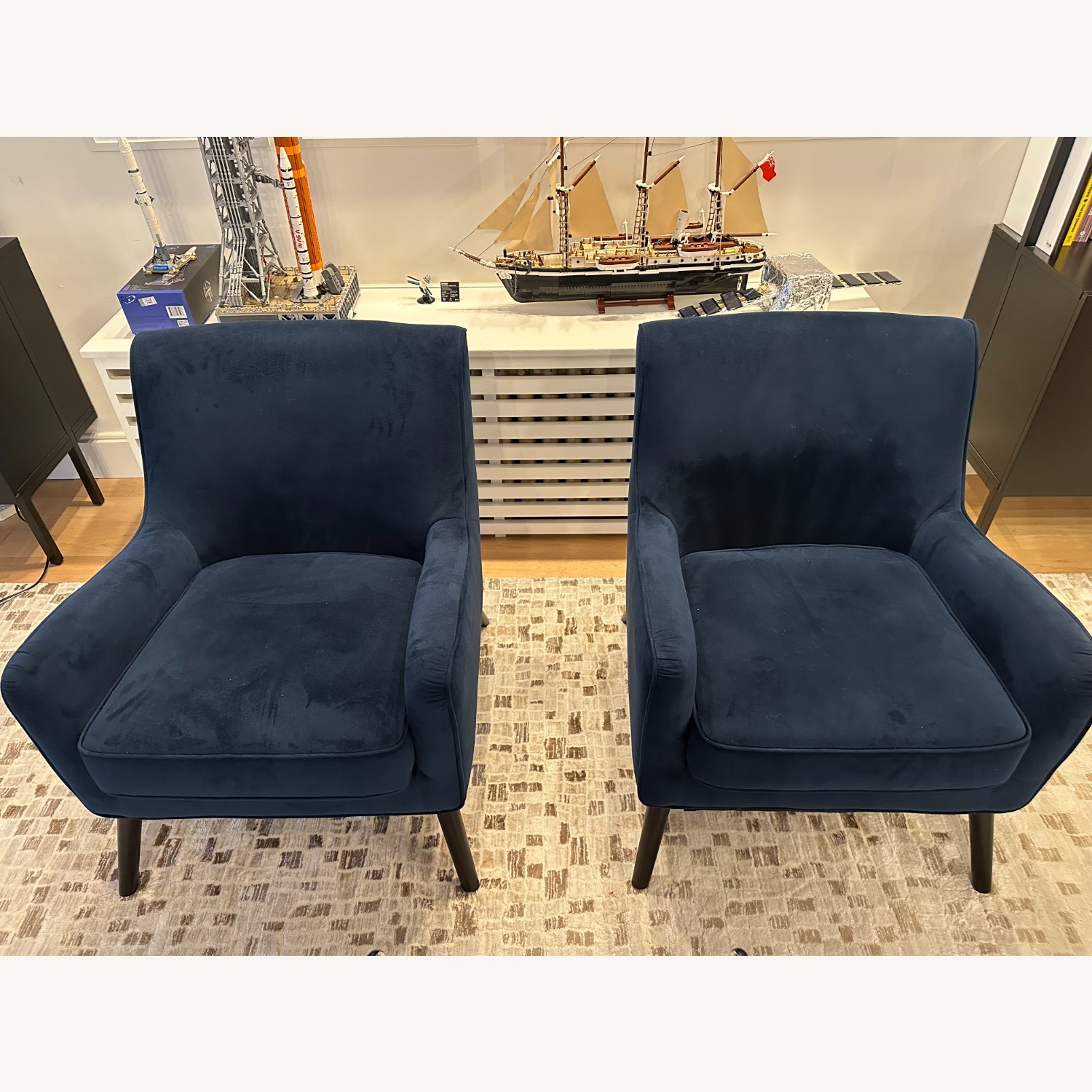 West Elm Book Nook Chairs Set of 4 - image-6