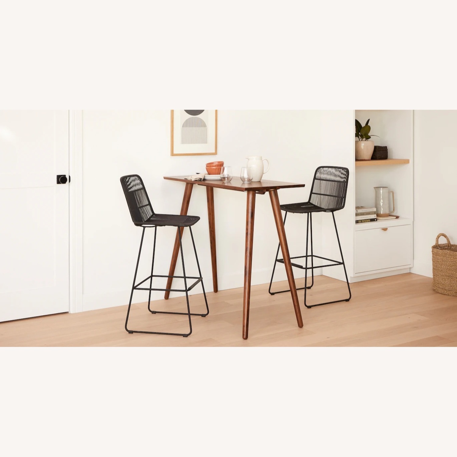 Article Dark Brown Wood Dining Table - image-8