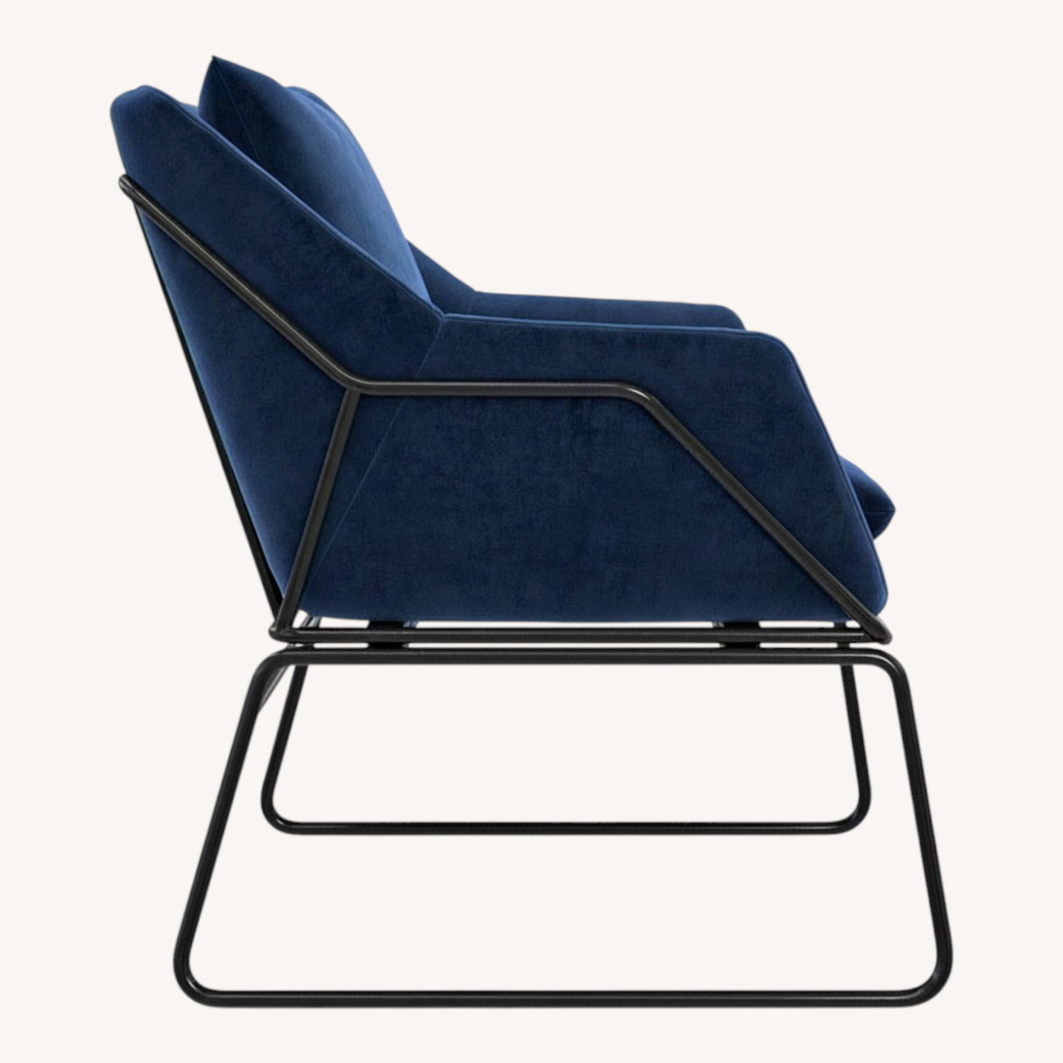 Novogratz Alivia Accent Chair in Blue Velvet - image-5