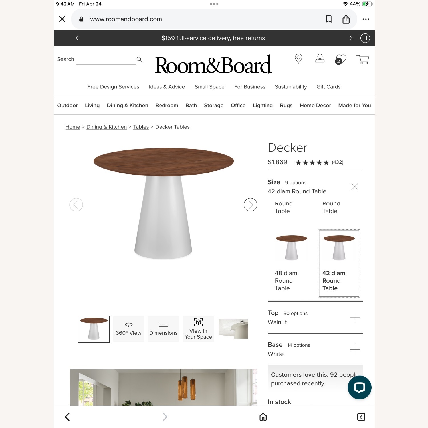 Room & Board Decker Dining Table - image-3